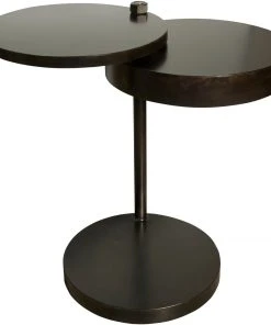 Noir Ebba Side Table Black Steel 18 Noir Ebba Side Table Black Steel