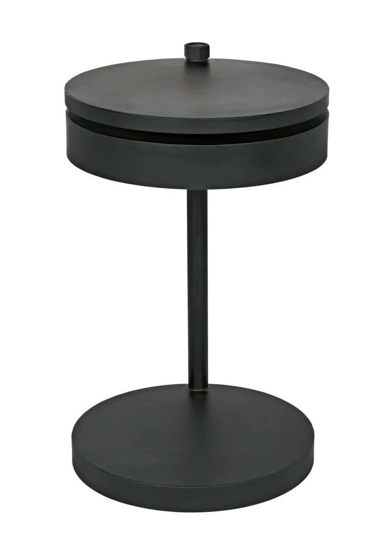 Noir Ebba Side Table Black Steel 6 Noir Ebba Side Table Black Steel
