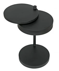 Noir Ebba Side Table Black Steel 21 Noir Ebba Side Table Black Steel