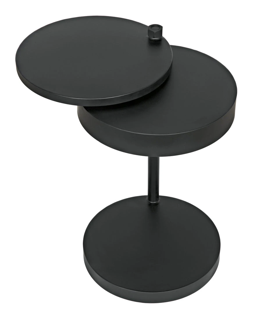 Noir Ebba Side Table Black Steel 8 Noir Ebba Side Table Black Steel