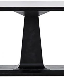 Noir Amboss Dining Table, Black Metal