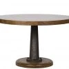DINING ROOM Noir Yacht Dining Table With Cast Pedestal, 48"