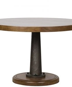 DINING ROOM Noir Yacht Dining Table With Cast Pedestal, 48"