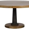 DINING ROOM Noir Yacht Dining Table With Cast Pedestal, 60"