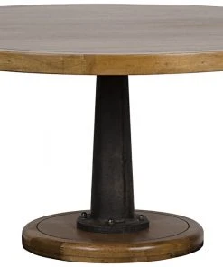 DINING ROOM Noir Yacht Dining Table With Cast Pedestal, 60"