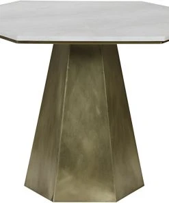 Noir QS Demetria Table, Metal And Quartz DINING ROOM