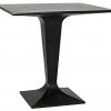 Noir Anoil Bistro Table, Black Metal