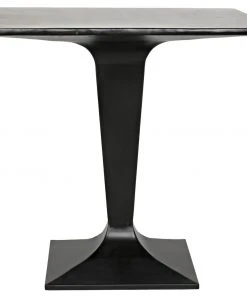Noir Anoil Bistro Table, Black Metal
