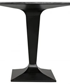 Noir Anoil Bistro Table, Black Metal