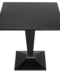 Noir Anoil Bistro Table, Black Metal