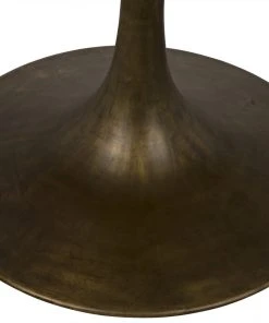 DINING ROOM Noir Laredo Table 40", Aged Brass, White Marble Top 10 DINING ROOM Noir Laredo Table 40