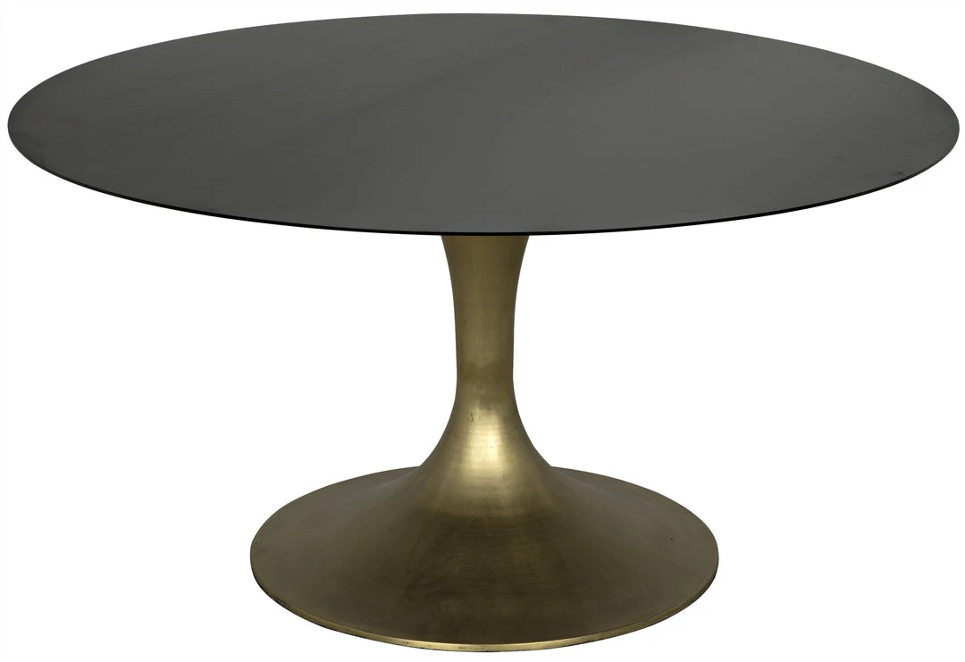 Noir Herno Table, Antique Brass, Black Stone 3 Noir Herno Table, Antique Brass, Black Stone