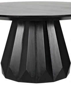 Noir Brosche Dining Table, Hand Rubbed Black DINING ROOM