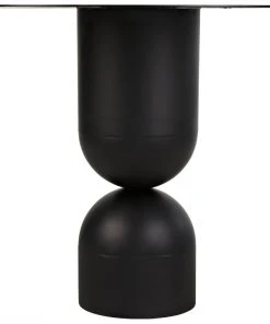 DINING ROOM Noir Wanda Dining Table, Black Metal