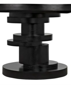 Noir Hugo Dining Table, Hand Rubbed Black