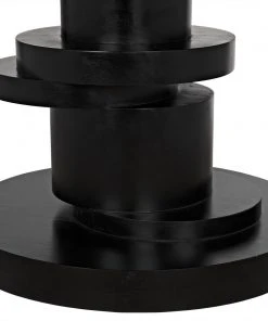 Noir Hugo Dining Table, Hand Rubbed Black