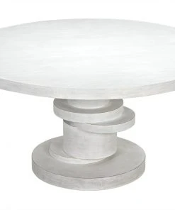 DINING ROOM Noir Hugo Dining Table 60,, White Wash 15 DINING ROOM Noir Hugo Dining Table 60,, White Wash