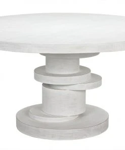 DINING ROOM Noir Hugo Dining Table 60,, White Wash 18 DINING ROOM Noir Hugo Dining Table 60,, White Wash