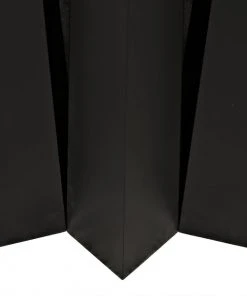 DINING ROOM Noir Column Dining Table, Black Metal