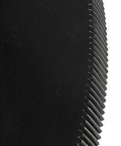 Noir Portobello Dining Table, Hand Rubbed Black With Light Brown Trim