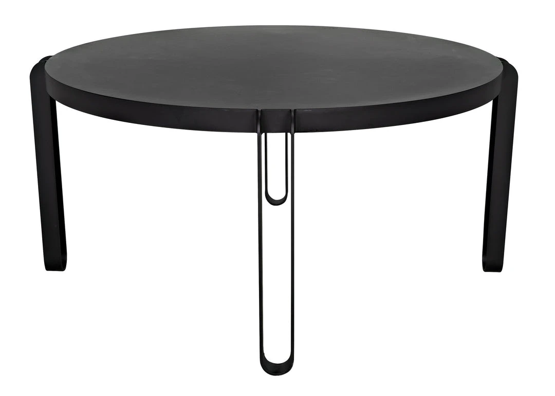 DINING ROOM Noir Marcellus Dining Table, 63", Black Metal 8 DINING ROOM Noir Marcellus Dining Table, 63", Black Metal