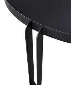 DINING ROOM Noir Marcellus Dining Table, 63", Black Metal 20 DINING ROOM Noir Marcellus Dining Table, 63