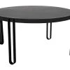 DINING ROOM Noir Marcellus Dining Table, 63", Black Metal