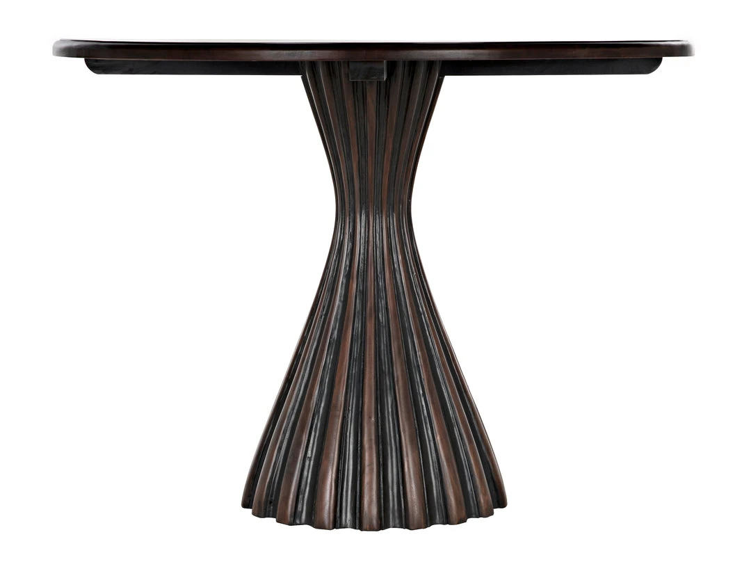 DINING ROOM Noir Osiris Dining Table, Pale Rubbed With Light Brown Trim 5 DINING ROOM Noir Osiris Dining Table, Pale Rubbed With Light Brown Trim