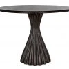 DINING ROOM Noir Osiris Dining Table, Pale Rubbed With Light Brown Trim