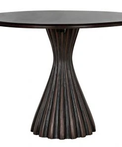 DINING ROOM Noir Osiris Dining Table, Pale Rubbed With Light Brown Trim
