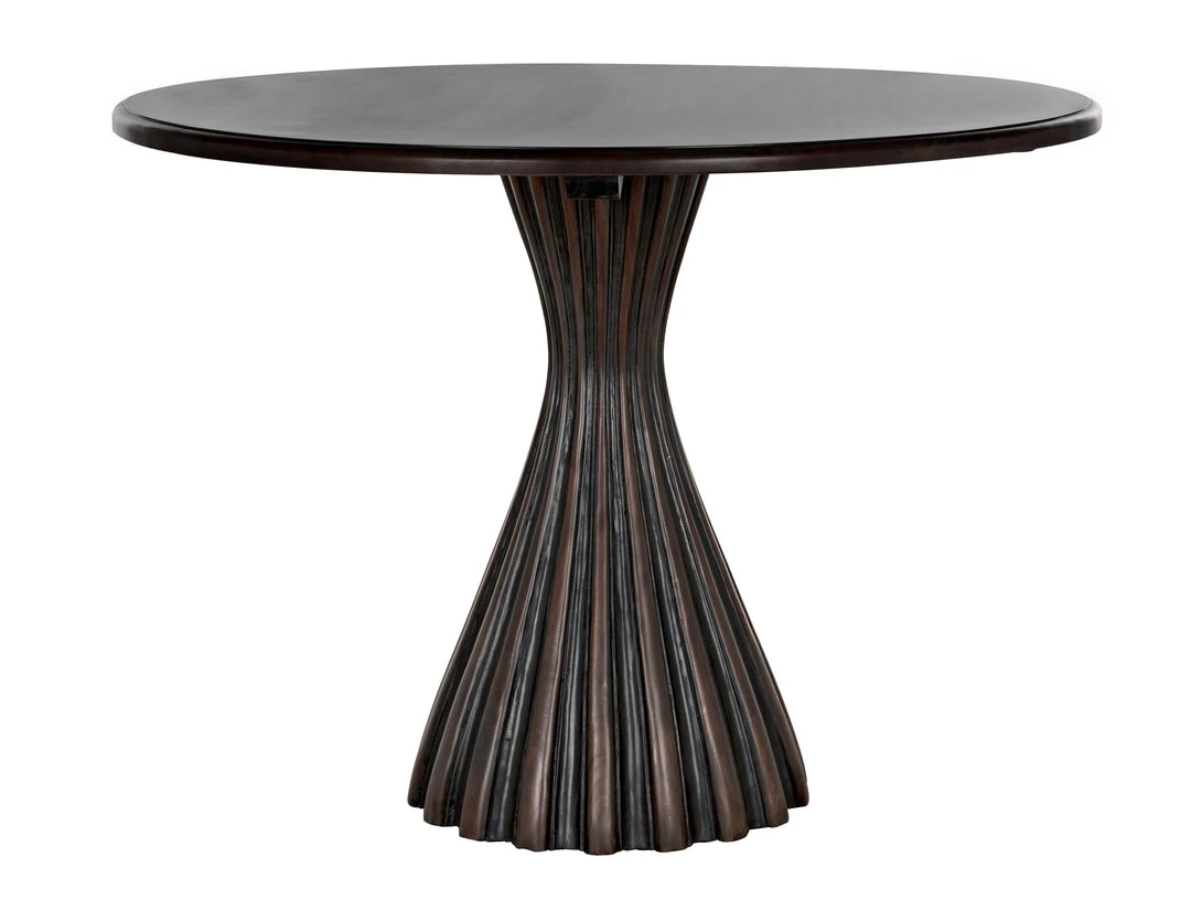 DINING ROOM Noir Osiris Dining Table, Pale Rubbed With Light Brown Trim 3 DINING ROOM Noir Osiris Dining Table, Pale Rubbed With Light Brown Trim