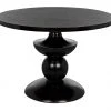 Noir Margot Dining Table, Hand Rubbed Black DINING ROOM