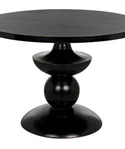 Noir Margot Dining Table, Hand Rubbed Black DINING ROOM
