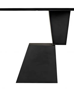 Noir Round Pieta Table, Black Steel