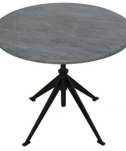 Noir Matilo Adjustable Table, Black Metal Metal Base With Marble Top Side & End Tables 9 Noir Matilo Adjustable Table, Black Metal Metal Base With Marble Top Side & End Tables