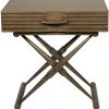 Noir Zanta Side Table, Saddle Brown Side & End Tables 1 Noir Zanta Side Table, Saddle Brown Side & End Tables