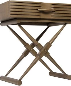 Noir Zanta Side Table, Saddle Brown Side & End Tables