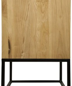 Noir Qs Garland Side Table, Elm With Black Metal Side & End Tables 7 Noir Qs Garland Side Table, Elm With Black Metal Side & End Tables
