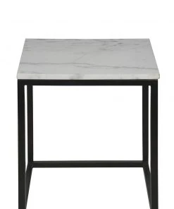 Side & End Tables Noir Manning Side Table, Black Metal, Small
