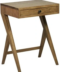 Noir Peter Side Table, Dark Walnut