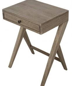 Noir Peter Side Table, Washed Walnut Side & End Tables
