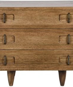 Noir QS David Side Table, Dark Walnut