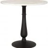 Side & End Tables Noir Cobus Side Table, Black Metal With White Stone