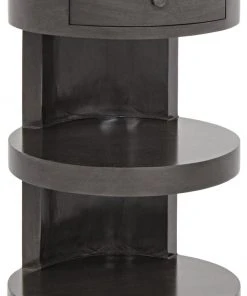 Noir Ryoko Side Table, Pale