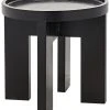 Side & End Tables Noir QS Gavin Side Table, Hand Rubbed Black 2 Side & End Tables Noir QS Gavin Side Table, Hand Rubbed Black