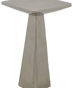 Side & End Tables Noir Laura Side Table, Antique Silver