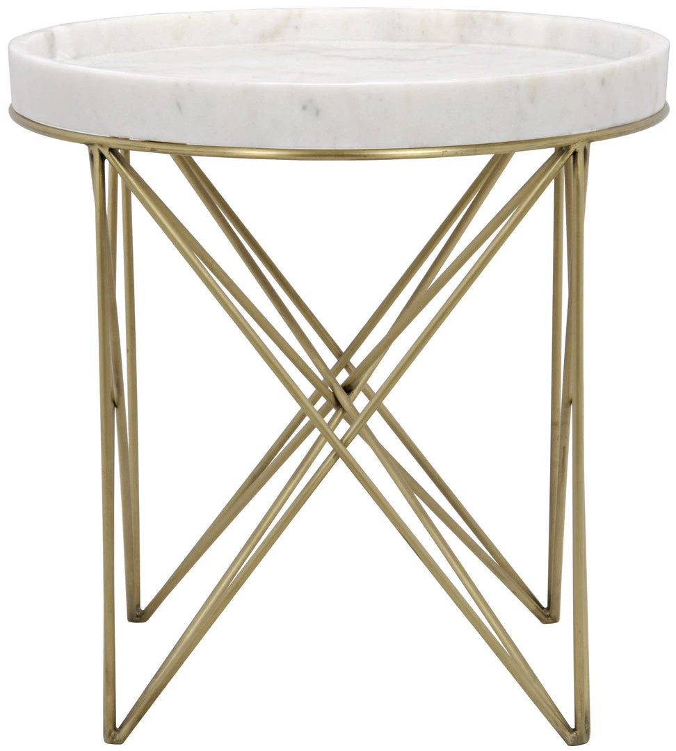 Noir Prisma Side Table, Metal And Quartz Side & End Tables 3 Noir Prisma Side Table, Metal And Quartz Side & End Tables