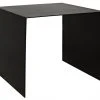 Noir Yves Side Table, Black Metal, Large Side & End Tables