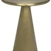 Noir Cassia Side Table, Antique Brass