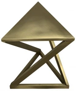 Noir Orpheo Side Table, Antique Brass Side & End Tables